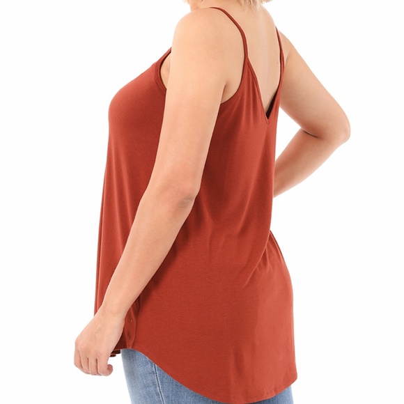 Charcoal Grey Essential tee flow Cami Tank - Picture 3 of 4